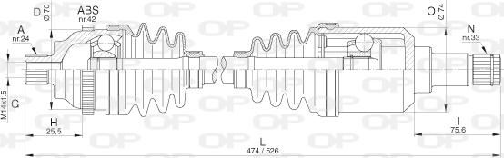 Open Parts DRS6290.00 - Albero motore/Semiasse www.autoricambit.com