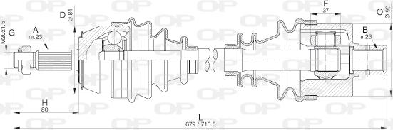 Open Parts DRS6269.00 - Albero motore/Semiasse www.autoricambit.com