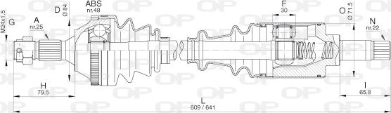 Open Parts DRS6265.00 - Albero motore/Semiasse www.autoricambit.com