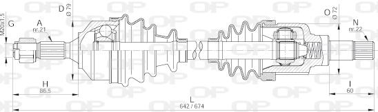 Open Parts DRS6260.00 - Albero motore/Semiasse www.autoricambit.com