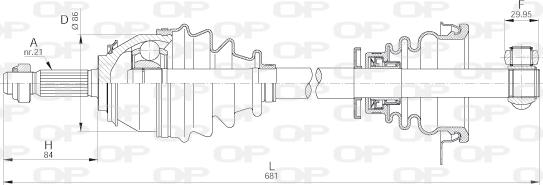 Open Parts DRS6263.00 - Albero motore/Semiasse www.autoricambit.com