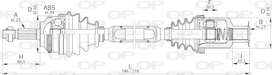 Open Parts DRS6208.00 - Albero motore/Semiasse www.autoricambit.com