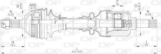 Open Parts DRS6202.00 - Albero motore/Semiasse www.autoricambit.com