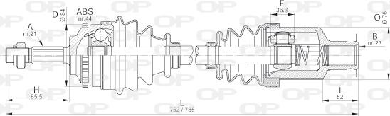 Open Parts DRS6207.00 - Albero motore/Semiasse www.autoricambit.com