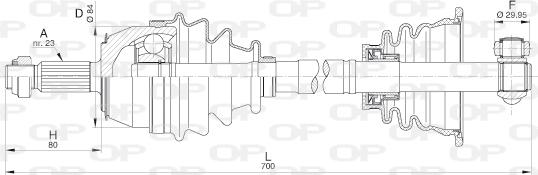 Open Parts DRS6211.00 - Albero motore/Semiasse www.autoricambit.com