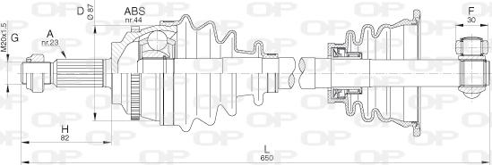 Open Parts DRS6289.00 - Albero motore/Semiasse www.autoricambit.com