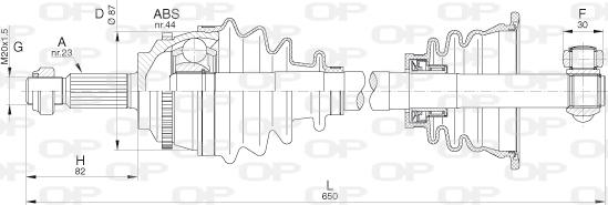 Open Parts DRS6285.00 - Albero motore/Semiasse www.autoricambit.com