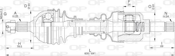 Open Parts DRS6281.00 - Albero motore/Semiasse www.autoricambit.com