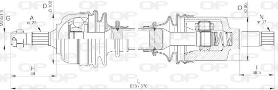 Open Parts DRS6228.00 - Albero motore/Semiasse www.autoricambit.com