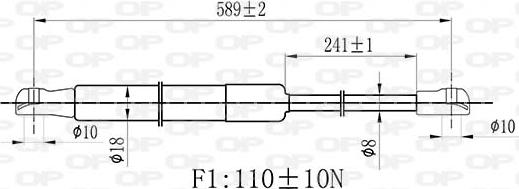 Open Parts GSR6531.00 - Ammortizzatore pneumatico,Lunotto posteriore www.autoricambit.com