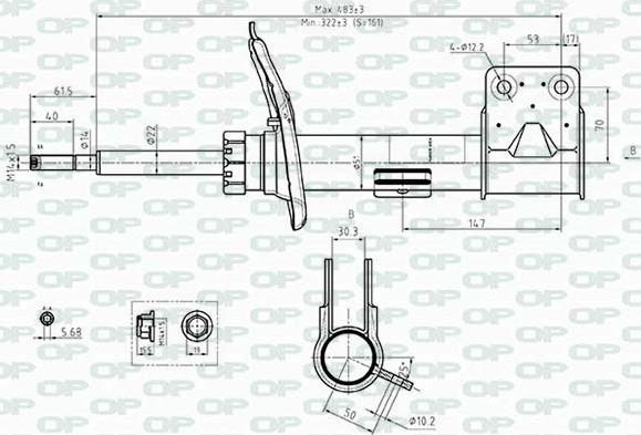 Open Parts SAB8482.31 - Ammortizzatore www.autoricambit.com