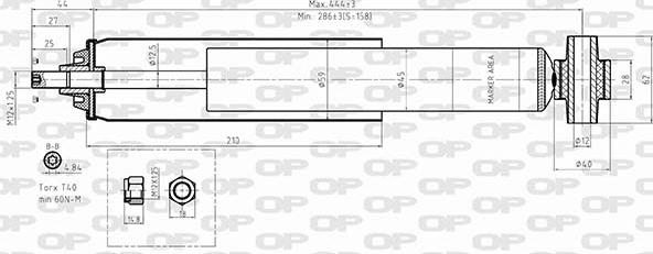 Open Parts SAB8592.32 - Ammortizzatore www.autoricambit.com