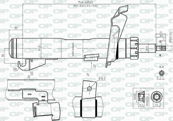 Open Parts SAB8512.31 - Ammortizzatore www.autoricambit.com