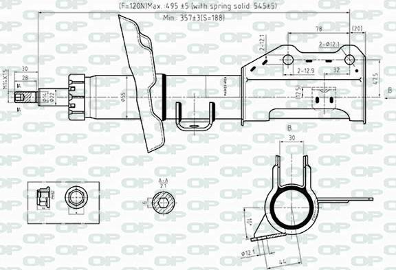 Open Parts SAB8517.31 - Ammortizzatore www.autoricambit.com