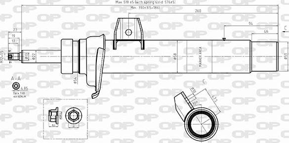 Open Parts SAB8588.31 - Ammortizzatore www.autoricambit.com