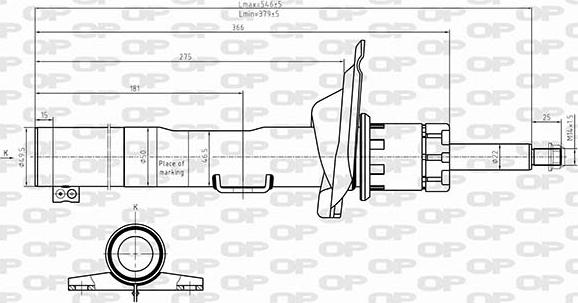 Open Parts SAB8640.31 - Ammortizzatore www.autoricambit.com