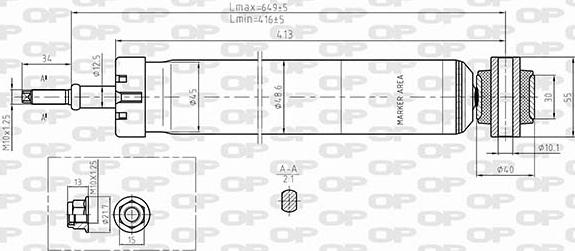 Open Parts SAB8652.32 - Ammortizzatore www.autoricambit.com