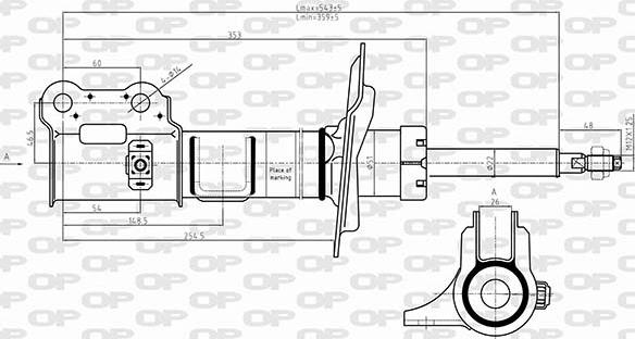 Open Parts SAB8628.31 - Ammortizzatore www.autoricambit.com