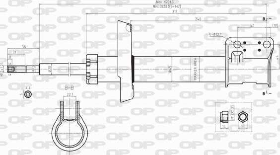 Open Parts SAB8099.11 - Ammortizzatore www.autoricambit.com