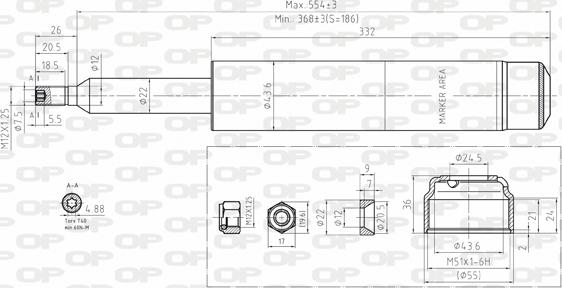 Open Parts SAB8095.11 - Ammortizzatore www.autoricambit.com