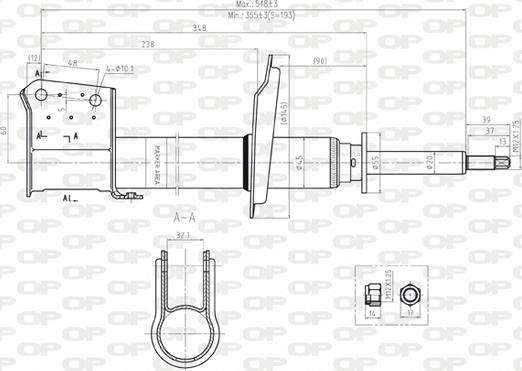 Open Parts SAB8045.31 - Ammortizzatore www.autoricambit.com