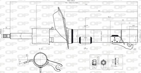 Open Parts SAB8064.31 - Ammortizzatore www.autoricambit.com