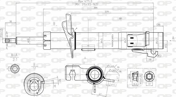 Open Parts SAB8067.31 - Ammortizzatore www.autoricambit.com