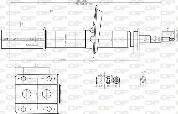 Open Parts SAB8039.11 - Ammortizzatore www.autoricambit.com