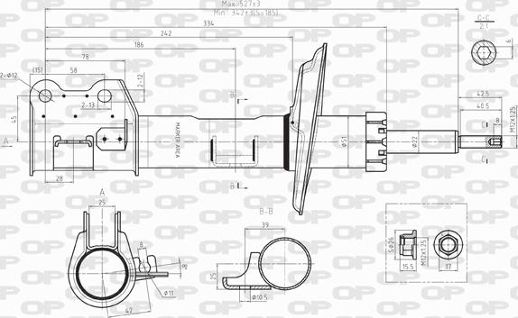 Open Parts SAB8022.31 - Ammortizzatore www.autoricambit.com