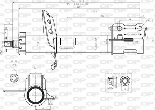 Open Parts SAB8075.31 - Ammortizzatore www.autoricambit.com