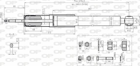 Open Parts SAB8076.32 - Ammortizzatore www.autoricambit.com