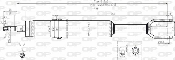 Open Parts SAB8070.31 - Ammortizzatore www.autoricambit.com