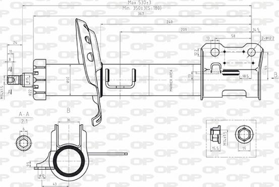 Open Parts SAB8078.31 - Ammortizzatore www.autoricambit.com