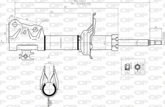 Open Parts SAB8077.31 - Ammortizzatore www.autoricambit.com