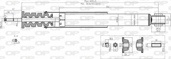 Open Parts SAB8168.32 - Ammortizzatore www.autoricambit.com