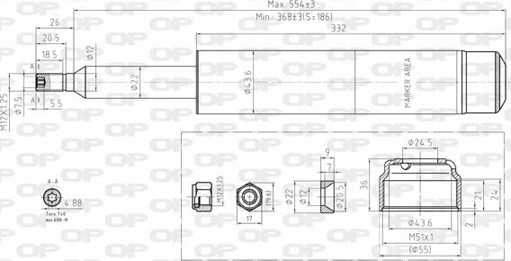 Open Parts SAB8135.31 - Ammortizzatore www.autoricambit.com