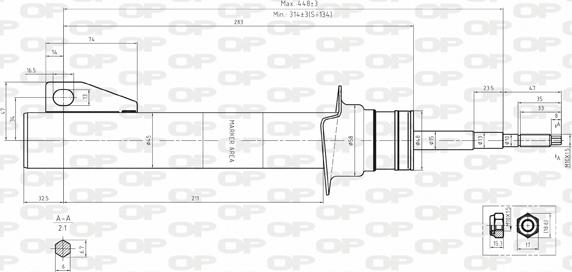 Open Parts SAB8131.31 - Ammortizzatore www.autoricambit.com