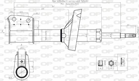 Open Parts SAB8122.31 - Ammortizzatore www.autoricambit.com