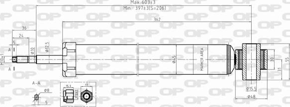 Open Parts SAB8394.32 - Ammortizzatore www.autoricambit.com