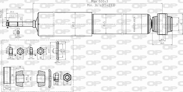 Open Parts SAB8353.32 - Ammortizzatore www.autoricambit.com