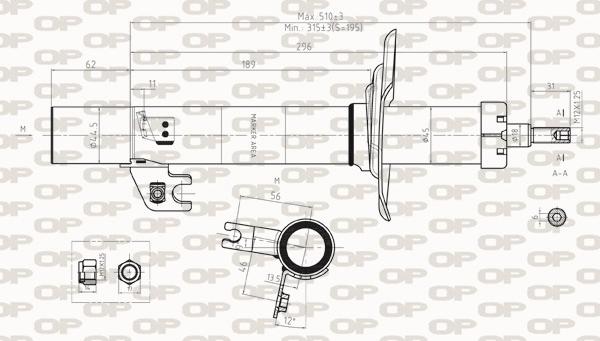 Open Parts SAB8306.31 - Ammortizzatore www.autoricambit.com