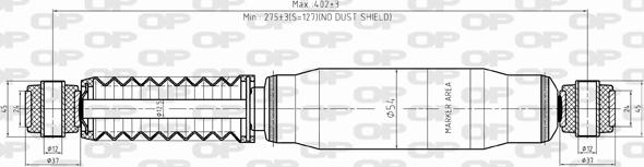 Open Parts SAB8330.32 - Ammortizzatore www.autoricambit.com