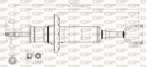 Open Parts SAB8324.31 - Ammortizzatore www.autoricambit.com