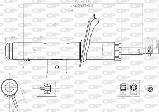 Open Parts SAB8245.11 - Ammortizzatore www.autoricambit.com