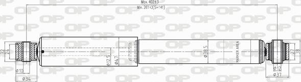 Open Parts SAB8247.32 - Ammortizzatore www.autoricambit.com