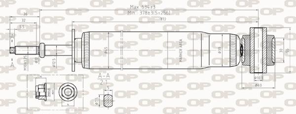 Open Parts SAB8259.32 - Ammortizzatore www.autoricambit.com