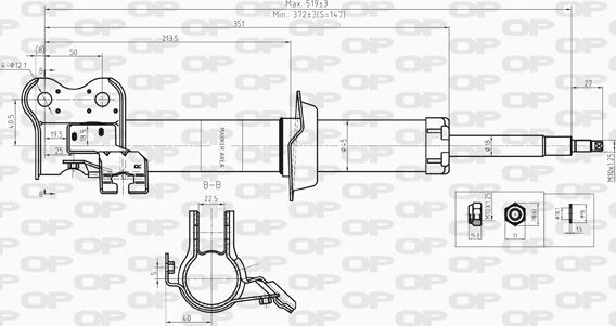 Open Parts SAB8209.31 - Ammortizzatore www.autoricambit.com