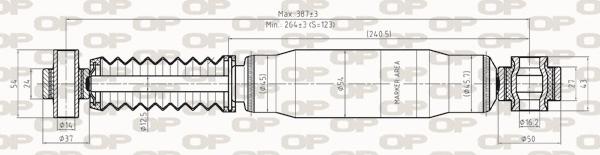 Open Parts SAB8272.32 - Ammortizzatore www.autoricambit.com