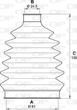 Open Parts SJK7054.00 - Cuffia, Semiasse www.autoricambit.com