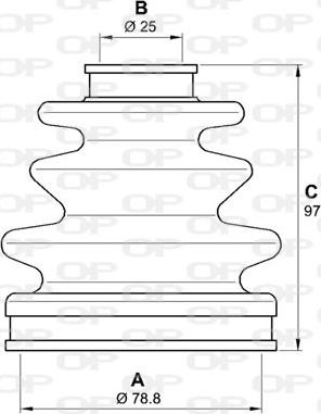 Open Parts SJK7070.00 - Cuffia, Semiasse www.autoricambit.com